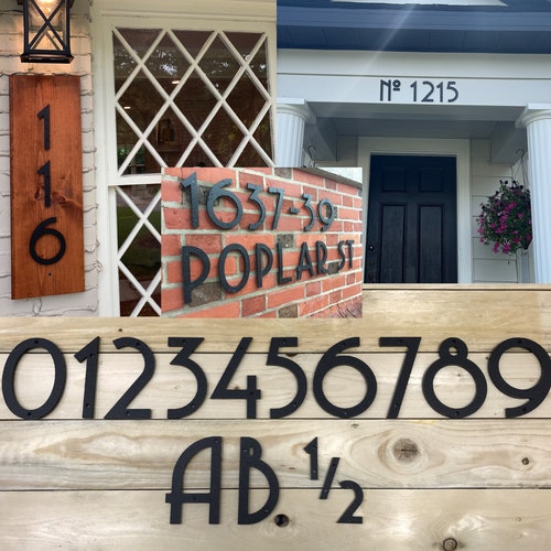 12 Inch Art Deco House Numbers Letters - Etsy Australia