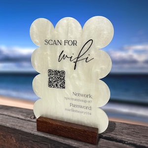 QR Code Schild für Geschäfte, Hochzeiten, Events, WLAN