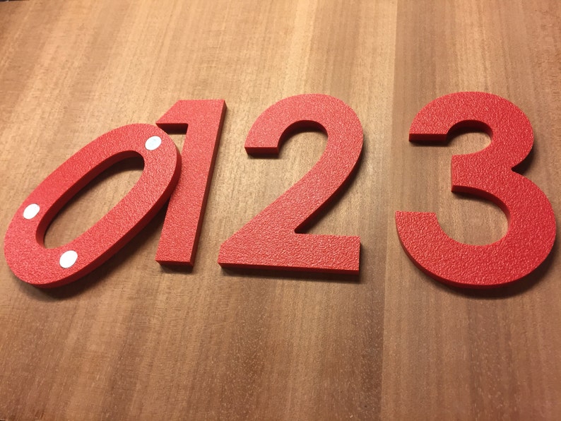 4 inch Magnetic Numbers Letters for doors, houses, mailboxes, address image 4