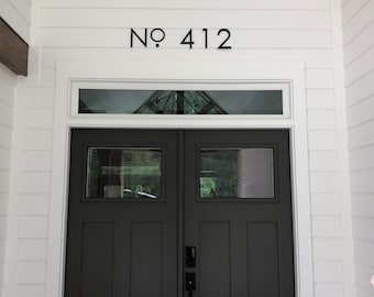 Modern House Numbers Etsy