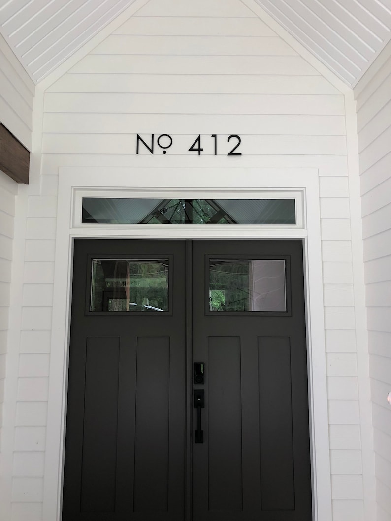 6 inch Modern House Numbers and Letters image 5