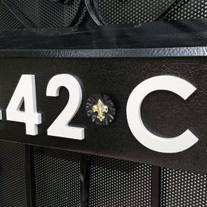 Letras magnéticas de 4 pulgadas para puertas, casas, buzones, direcciones.