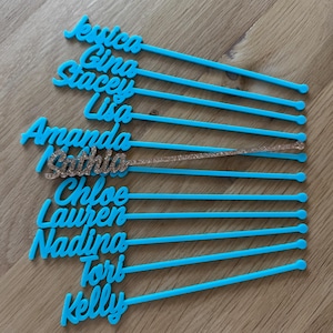Palitos de acrílico personalizados para revolver bebidas de Bachelorette
