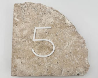 3 inch Thin Modern Number Cut-Out set, with glue
