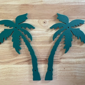 Single Palm Tree Outdoor Sign Icon For Address House Numbers