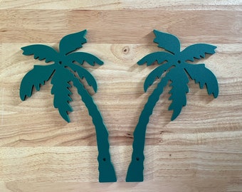 Single Palm Tree Outdoor Sign Icon For Address House Numbers