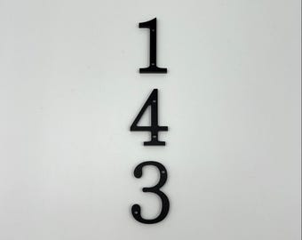 Letras de números de casas tradicionais modernas de 4 polegadas