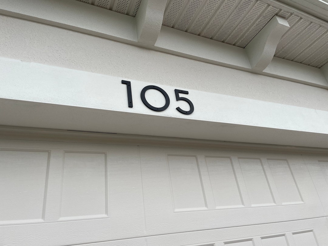 8 Inch Contemporary House Numbers - Etsy