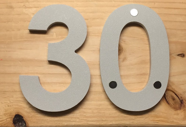 4 inch Magnetic Numbers Letters for doors, houses, mailboxes, address image 9