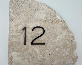 2 inch Thin Modern Number Cut-Out set, with glue