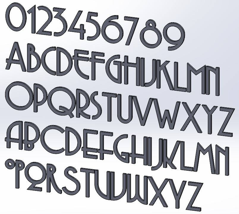 12 Inch Art Deco House Numbers Letters Etsy Australia