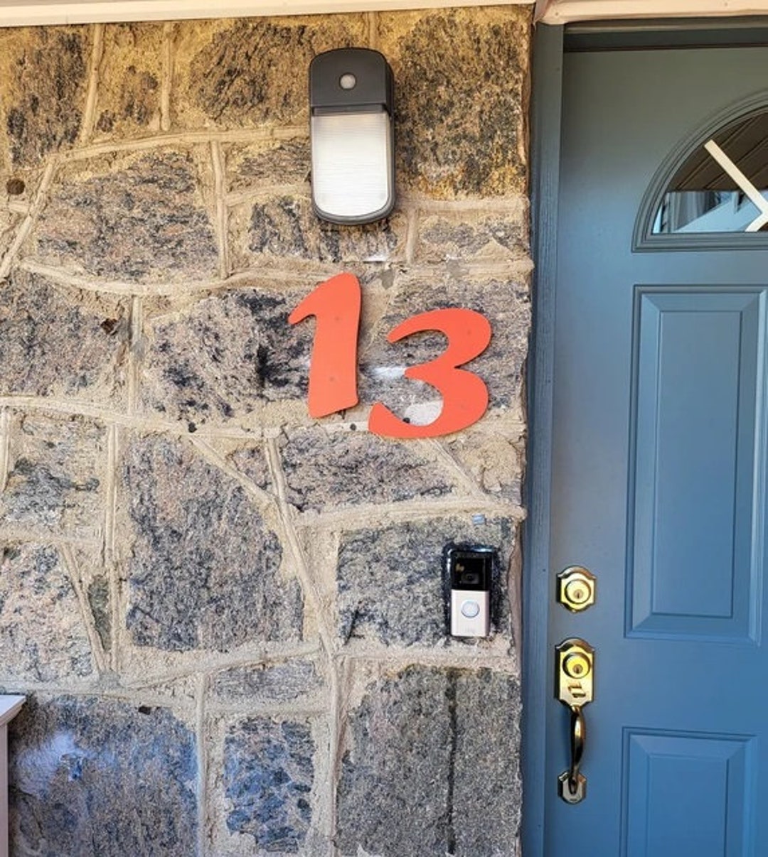 8 Inch Socal Script Style House Numbers Letters - Etsy
