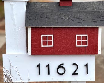 3 inch Art Deco Apartment House or Mailbox Post Numbers Letters