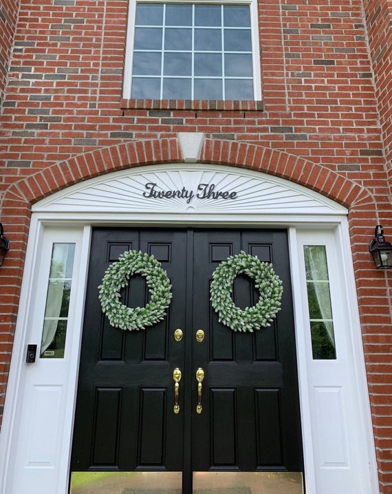 Colonial Cursive House Numbers Regular Size Etsy