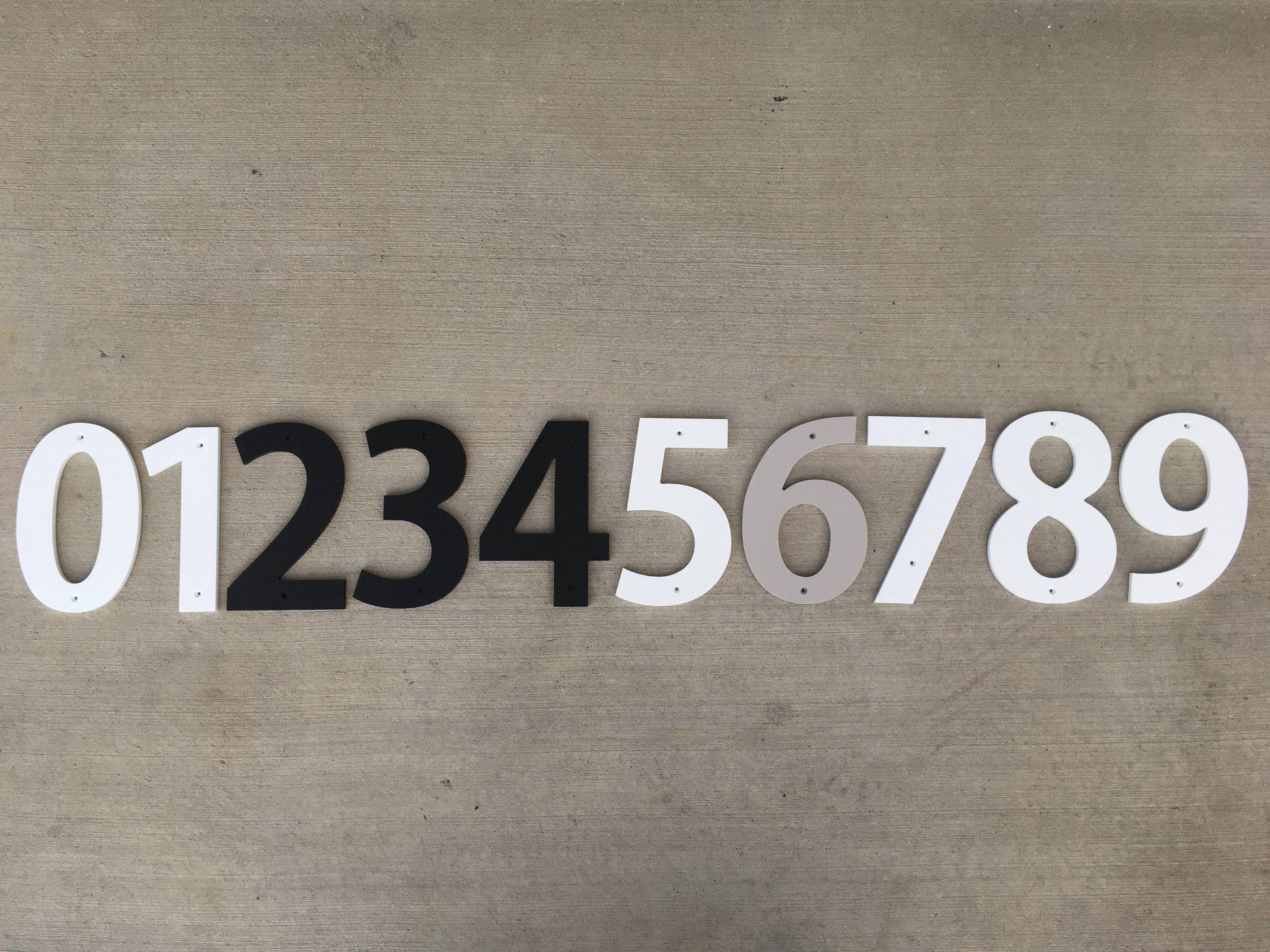12 Inch Bold House Numbers Etsy