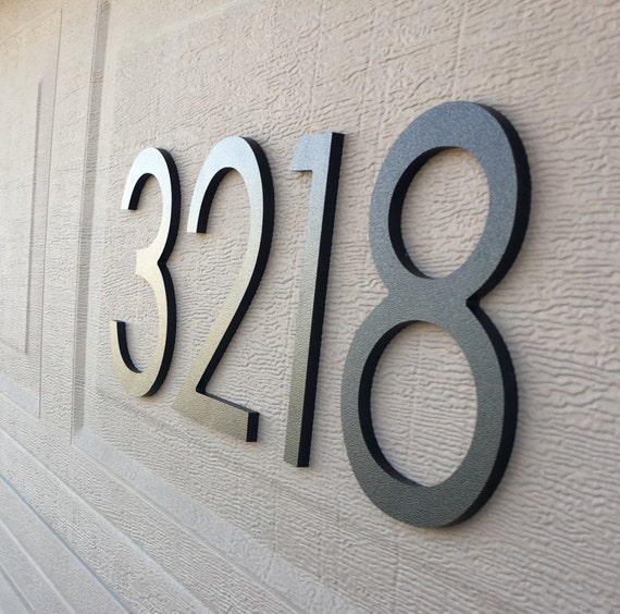 10 Inch Magnetic Modern House Numbers Letters For Door Garage Address