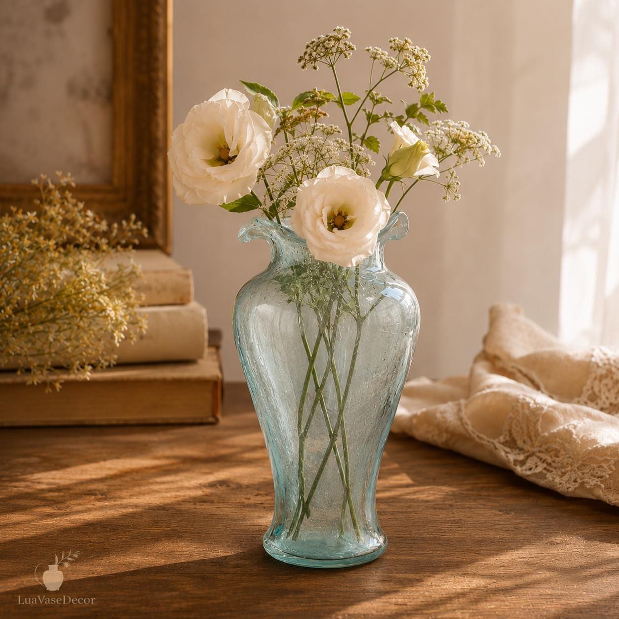 Blue Glass Vase - Etsy