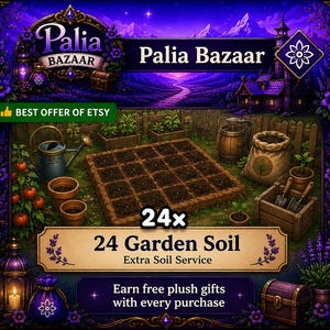 Tierra para jardín Palia 24x – Servicio de tierra adicional (Producto digital)
