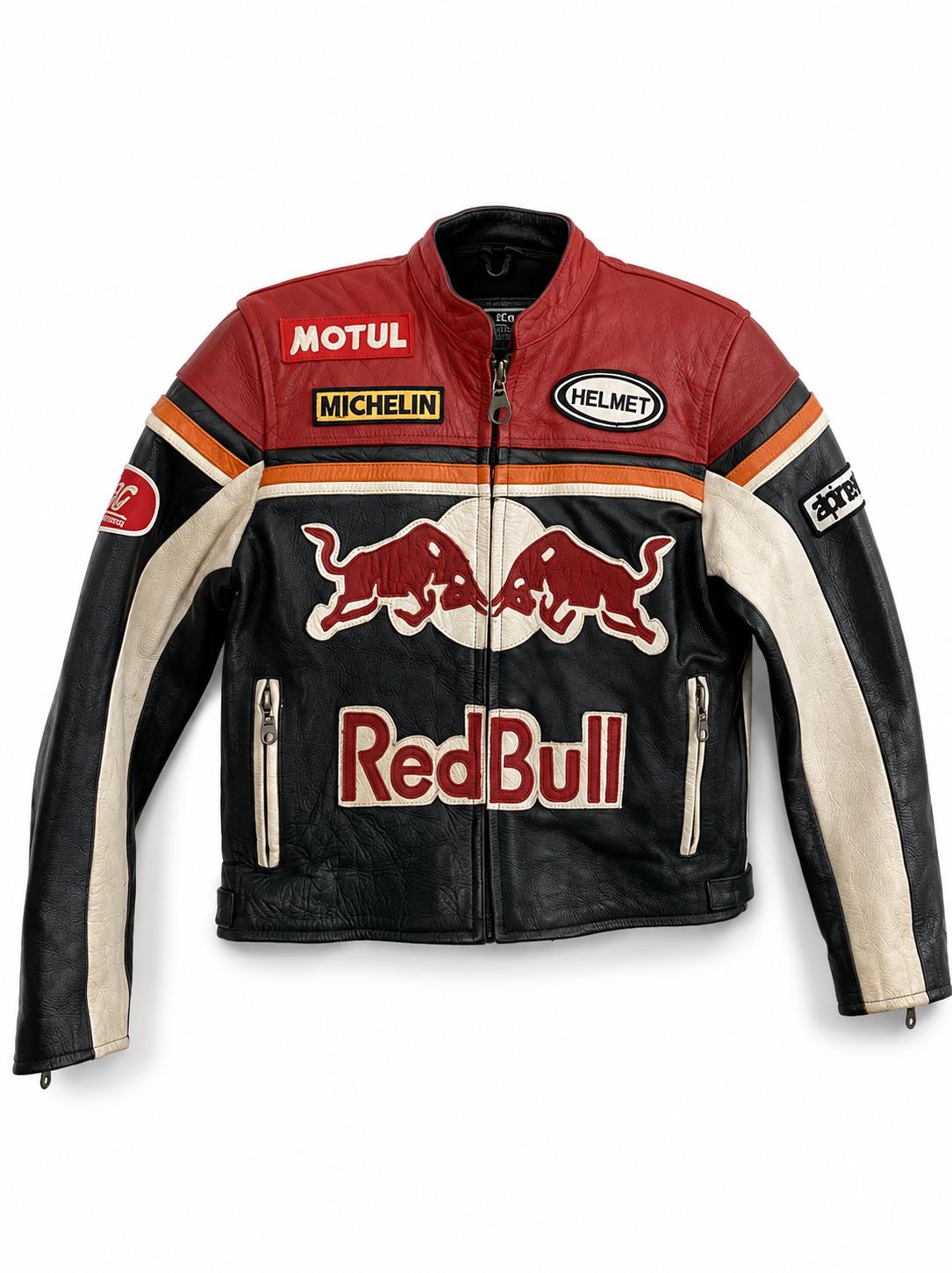 Red bull racing leather jacket - Etsy 日本