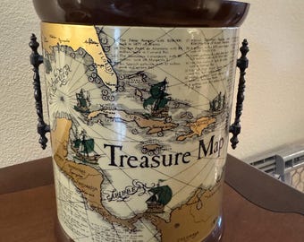 Vintage Treasure Map Ice Bucket