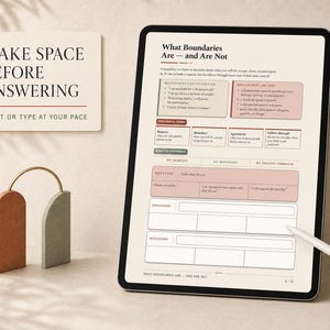 People Pleasing Recovery Workbook for Adults with Scripts and Trackers | Printable Fillable PDF image 4