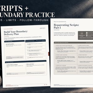 Shadow Work Journal & Inner Child Workbook for Boundaries, Self-Worth and Reparenting | Printable Fillable PDF image 8