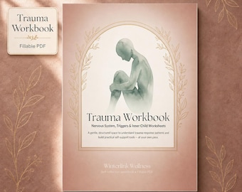 Trauma Workbook Printable Fillable PDF, Nervous System, Trigger Tracker, Inner Child & Boundary Worksheets