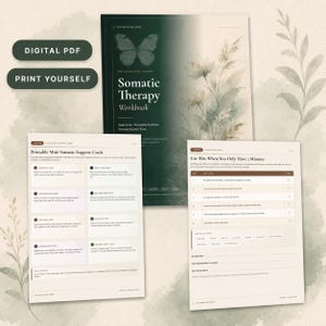 Somatische Therapie Arbeitsheft zum Ausdrucken | Body Scan, Erdungswerkzeuge, Regulation des Nervensystems PDF Bild 9