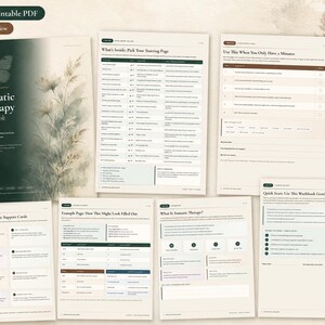 Somatische Therapie Arbeitsheft zum Ausdrucken | Body Scan, Erdungswerkzeuge, Regulation des Nervensystems PDF Bild 2