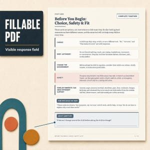 Anxiety Coping Cards for Kids & Teens, Emotional Regulation Toolkit | Printable Fillable PDF image 3