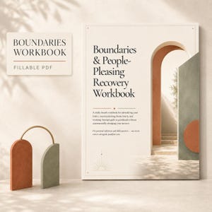 People Pleasing Recovery Workbook for Adults with Scripts and Trackers | Printable Fillable PDF image 1