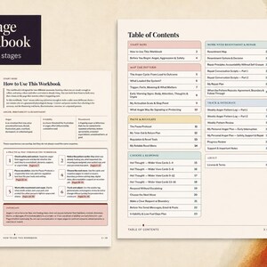 Anger Regulation Workbook, Nervous System Reset Tools | Printable Fillable PDF Digital Download image 2