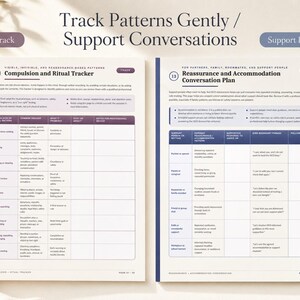 OCD Support Worksheet Pack | Intrusive Thoughts, ERP & Fear Ladder Notes | Printable PDF (Digital Download) image 6