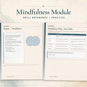 DBT Skills Bundle Printable | Wise Mind Stop Tipp Diary Card, Fillable Therapy Worksheets PDF imagen 6