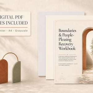 People Pleasing Recovery Workbook for Adults with Scripts and Trackers | Printable Fillable PDF image 8