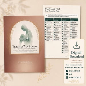 Trauma-Arbeitsbuch (druckbare, ausfüllbare PDF-Datei), Nervensystem, Trigger-Tracker, Inneres Kind & Grenzen (Arbeitsblätter) Bild 4