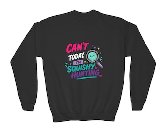 Hoy no puedo, estoy cazando con lo blando. Sudadera de cuello redondo / Sudadera para niños