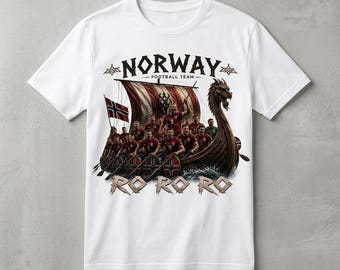 Norway Viking Longship Soccer Fan Shirt | Football Team Supporter Tee