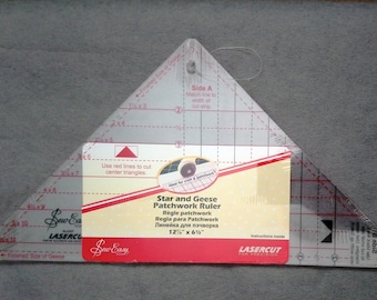 Star and Geese Patchwork Ruler by Sew Easy. 12 7/8in x 6 1/2in