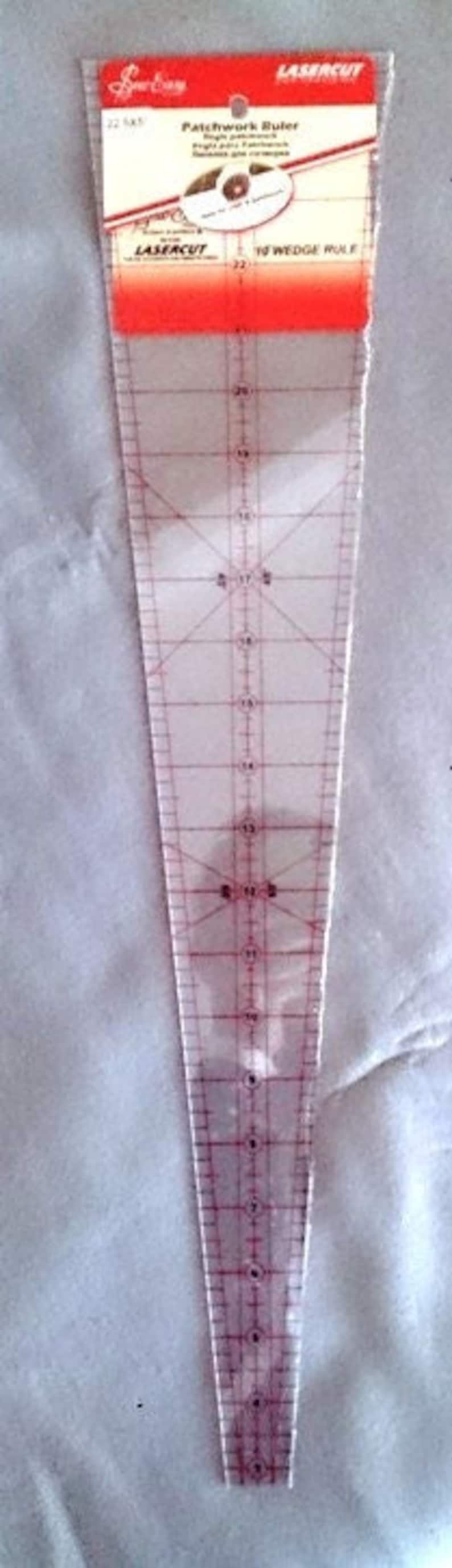 Patchwork Wedge Rulers Select From Sew Easy 10 Degree 22.5 X 5in OR 9 ...