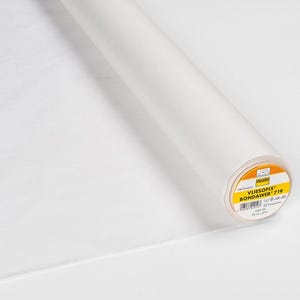 May include: A white roll of Vliesofix Bondaweave 719 fusible interfacing. The roll is labelled with the product name and a yellow and white logo.