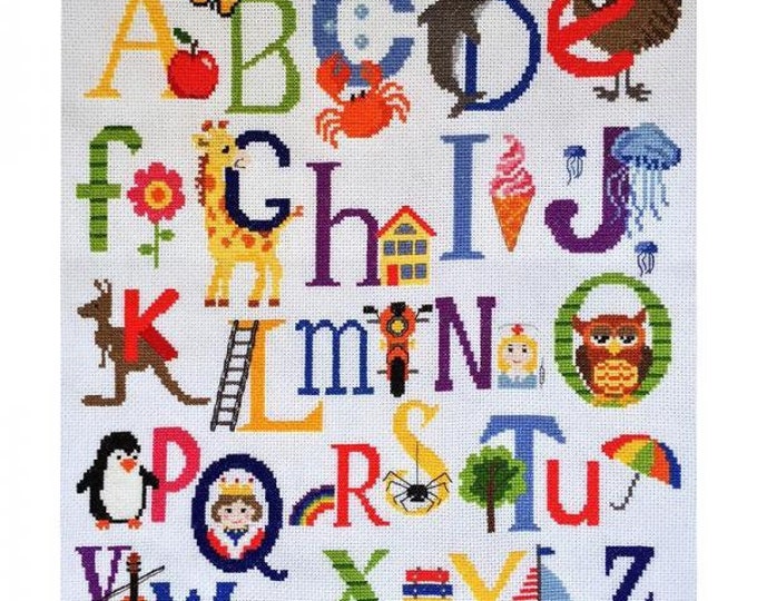 My First Alphabet Counted Cross Stitch Kit From Bothy Threads Etsy
