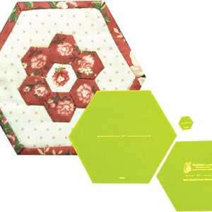 Sew Easy Hexagon 1.5 to 5.5 inch cut patchwork quilting template