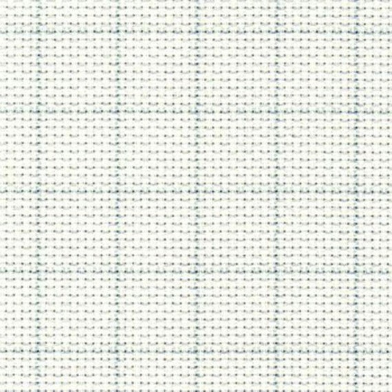 Zweigart Easy Count Aida Cloth 14 Count 100% Cotton. White With Wash Away  Grid. 