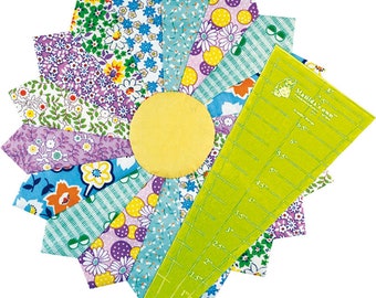 Juego de plantillas de plato Dresden: Patchwork de 10", 18 y 22,5 grados, Matilda's Own.