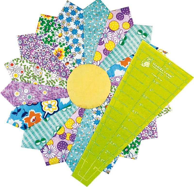 Dresden Plate 10 Template Set 18 & 22.5 Degrees for Patchwork Quilting Dresden Plate 10 Template Set 18 & 22.5 Degrees for Patchwork Quilting