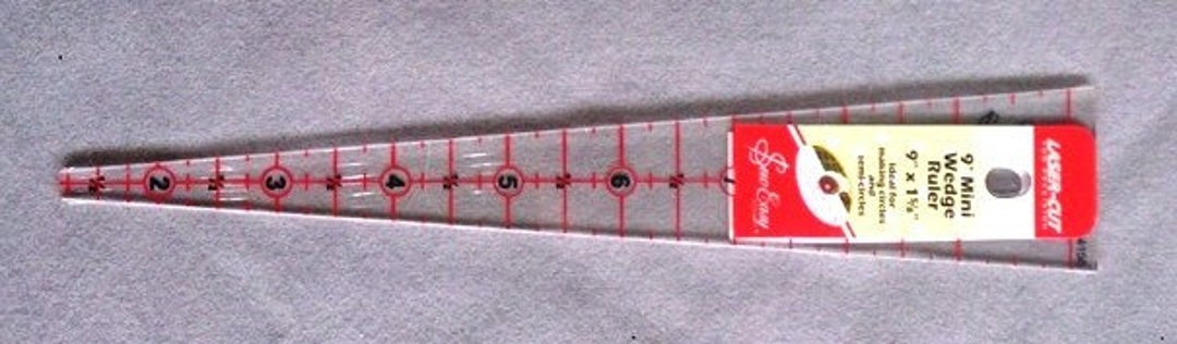 Patchwork Wedge Rulers Select From Sew Easy 10 Degree 22.5 X 5in OR 9 ...