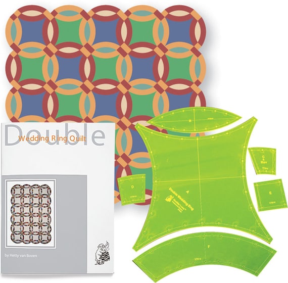 Matilda's Own Double Wedding Ring Patchwork Quilting Template Set
