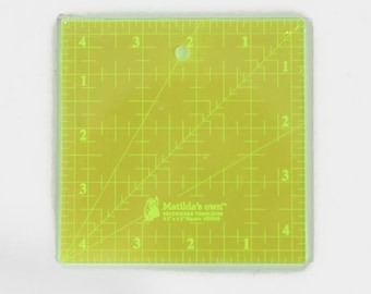 5-Piece Non-Slip Quilting Ruler Set - Acrylic Square Templates (2.5, 3.5, 4.5, 5.5, 6.5) - View #4