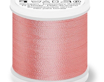 Madeira Rayon 40 machine embroidery thread 1000m spools. 10 pink to red colors